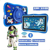 Tablet Infantil Astronauta 7 Lançamento 64gb 4gb Ram Azul 5g