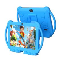 Tablet infantil ATOZEE 7 polegadas 4 GB de RAM 32 GB Android 12 com capa azul