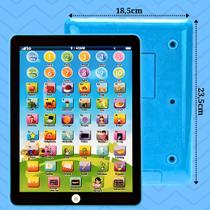 Tablet Infantil Brinquedo Didático Interativo Bilingue Laptop 54 Funções - AZUL - Art Brink