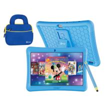 Tablet infantil Contixo K102 de 10 polegadas HD 32GB com bolsa de manga azul