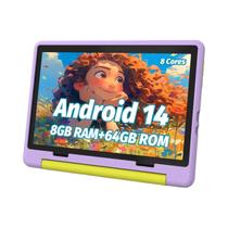 Tablet Infantil De 10 Polegadas Android 15 8GB 64GB 8-Core Com Capa 1TB TF Expansível Controle
