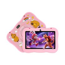 Tablet Infantil De 7 Polegadas Com Capa De Silicone De Desenho Animado, Tela HD, Controle Parental,