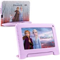 Tablet Infantil Frozen Rosa 64GB Criança Wi Fi Netflix YouTu - Multilaser