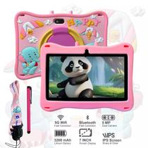 Tablet Infantil Kids 4RAM 64GB Android Com Bolsa Caneta Touch, jogos, youtube, ConteúdoEducativo e Controle Parental