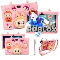 Tablet Infantil Kids 4RAM 64GB Capa Protetora em Silicone com Android 13.0 com Controle parental e apps Instalados