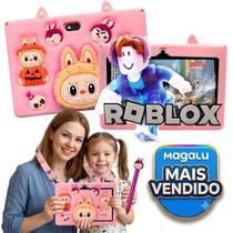 Tablet Infantil LABUBU Kids 4RAM 64GB com Capa Protetora, Alça, Pelicula com Android 13.0
