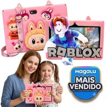Tablet Infantil LABUBU RAM 4GB 64GB 7 Polegadas Educativo com Capa Protetora em Silicone com Android 13.0 e app Controle parental Tablet Infantil LABUBU RAM 4GB 64GB 7 Polegadas Educativo com Capa Protetora em Silicone com Android 13.0 e app Controle parental