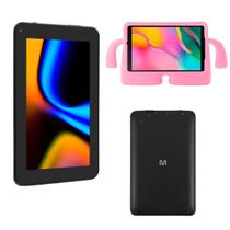 Tablet Infantil M7 Wi-fi 64GB 4GB Ram 7" NB409 Com Capa Universal Universal Ant Impacto Rosa Clara - Multilaser