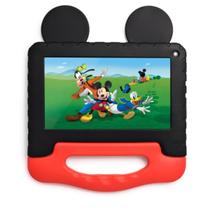 Tablet Infantil Mickey 4GB RAMv+v64GB LCD 7" Android 13 Disney Lançamento Google Kids Space - Multikids