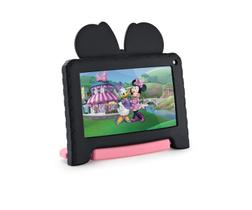 Tablet Infantil Minnie Preto e Rosa Controle Parental 4GB RAM 64GB Tela 7pol WIFI USB-C Bluetooth Android 13 Quad Core