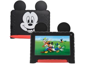 Tablet Infantil Multi Mickey com Capa 7” - Wi-Fi 32GB Android 11 Quad-Core Câmera Integrada