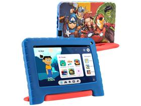 Tablet Infantil Multilaser Marvel Avengers NB417 Azul Vermelho para Criança 64GB Quad-Core 4GB RAM Tablet Infantil Multilaser Marvel Avengers NB417 Azul Vermelho para Criança 64GB Quad-Core 4GB RAM