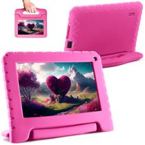 Tablet Infantil Multilaser NB393 Rosa 32GB para Criança Youtube Quad-Core 2GB RAM Controle Parental