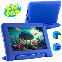 Tablet Infantil Multilaser NB410 Kid Pad Capa Azul 64GB Quad-Core 4GB RAM Para Criança Jogos Youtube