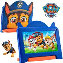 Tablet Infantil Multilaser Patrulha Canina Chase NB421 Azul para Criança 64GB Paw Patrol 4GB RAM