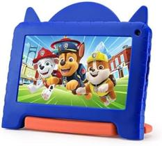 Tablet Infantil Patrulha Canina Chase com Case 64GB Wi-Fi Tela 7 Google Kids Space Multi azul