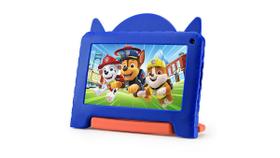 Tablet Infantil Patrulha Canina Chase com Controle Parental 4GB RAM + 64GB + Tela 7 pol + Case + Wi-fi + Android 13 + Quad Core Multi - NB421