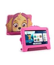 Tablet Infantil Patrulha Canina Skye 64Gb/4RAM, Controle Parental, Câmera Selfie, Capa Emborrachada
