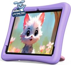 Tablet Infantil Plimpton 2025 - 10 Polegadas, 4GB+64GB, Android 14 (Roxo)