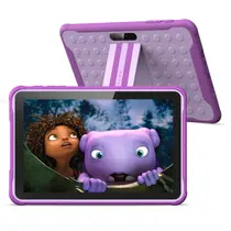 Tablet infantil PRITOM Android 10 10 polegadas 2 GB RAM 64 GB ROM roxo
