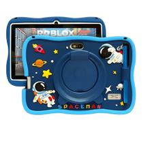 Tablet Infantil Roblox D12 6 RAM + 128 GB Android com Apoio de Mesa Wi-Fi Entrada Fone e MicroSD kit 2 1 Modelo:D12 Azul