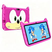 Tablet Infantil Rosa Android 13 WiFi 4GB RAM Ideal Crianças Tablet Infantil Rosa Android 13 WiFi 4GB RAM Ideal Crianças