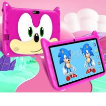 Tablet Infantil Sonic 64GB + 4GB ram Apps Educativos Jogos YouTube WiFi 5G