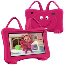 Tablet Infantil Trayoo 7" com WiFi, YouTube e Câmera Dupla - Rosa