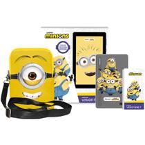 Tablet infantil Vision TAB 7 Minions + Capa e Bolsa Octa-Core 64GB 3GB RAM Android 14 Go Wi-Fi Positivo