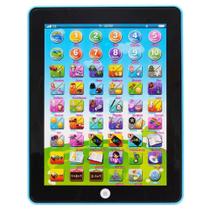 Tablet Interativo Educativo Infantil Didático 54 Funções Inglês Português AZUL