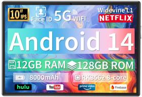 Tablet JJGJ TAB10 10.1" Android 14 12 GB RAM 128 GB de armazenamento