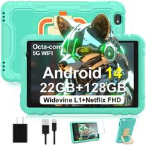Tablet JUEDUR 2025 Android 14 10 polegadas 22 GB+128 GB +1 TB verde metálico
