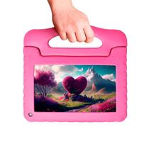 Tablet Kid Pad NB411 Rosa 4GB RAM + 64GB + Tela 7Pol Android 13 Multilaser