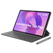 Tablet Lenovo Idea Tab Plus Cinza com 12.1", Wi-Fi, Octa Core, 8GB, 128GB, Caneta e Case com Teclado Integrado ZAG70943BR