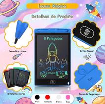 Tablet Lousa Mágica Infantil Escrever Desenhar Lcd Preto