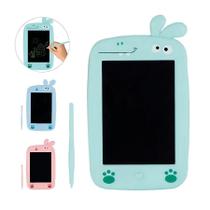 Tablet Lousa Mágica Lcd Desenho Infantil 29 Cm Bichos Verde