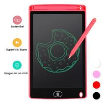 Tablet Lousa Mágica Lcd Infantil Escrever Desenhar Vermelho