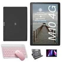 Tablet M10 4G Wi-fi 128GB 4GB Ram Com Kit Teclado e Mouse Rosa e Capa Giratória