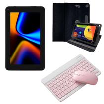 Tablet M7 64Gb 4Gb Com Kit Teclado Sem Fio Buetooth e Mouse Rosa + Capa Giratória - Multilaser