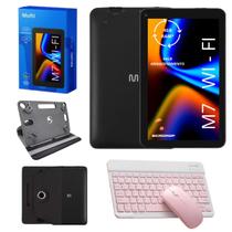 Tablet M7 64Gb 4Gb Com Kit Teclado Sem Fio Buetooth e Mouse Rosa + Capa Giratória - Multilaser