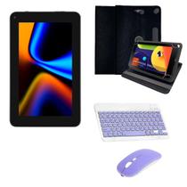 Tablet M7 64Gb 4Gb Wi-Fi Com Kit Teclado Bluetooth e Mouse Roxo + Capa Giratória