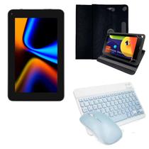 Tablet M7 64Gb 4Gb Wi-Fi Com Kit Teclado Sem Fio e Mouse Azul + Capa Giratória