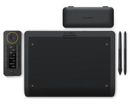 Tablet médio de desenho sem fio XENCELABS com teclas rápidas, tablet com caneta com 2 canetas sem bateria, tablet gráfico de 12" para Win/Win-ARM/macOS/Linux, preto