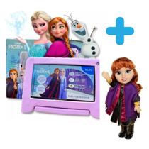 Tablet Multi Disney Frozen 4GB RAM 64GB Android 13 + Case + Wi-fi + Boneca Anna - NB416K