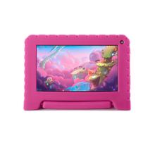 Tablet Multilaser Kid Pad com Controle Parental 32GB + Tela 7 pol + Case + Wi-fi + Android 11 (Go edition) + Processador Quad Core - Rosa - NB379