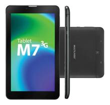 Tablet Multilaser M7 3G 32GB 1GB Ram 7" Pol Preto - NB360