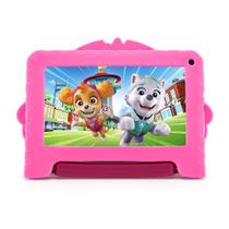 Tablet Multilaser Patrulha Canina Skye com Controle Parental 32GB Tela 7 pol Wi-fi Android 11 (Go edition) Processador Quad Core Rosa - NB377