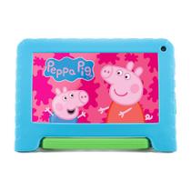 Tablet Multilaser Peppa Pig com Controle Parental 32GB + Tela 7 pol + Case + Wi-fi + Android 11 (Go edition) + Processador Quad Core - Preto - NB375