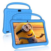 Tablet NEWISION Kids Android 13 de 10 polegadas e 64 GB com capa azul