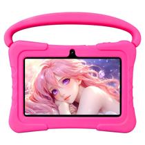 Tablet NEWISION Kids de 7 polegadas e 32 GB Android 13 com capa e WiFi rosa